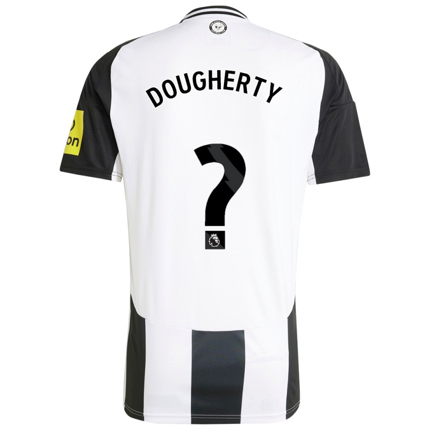 Gyermek Labdarúgás Ryan Dougherty #0 Fehér Fekete Hazai Jersey 2024/25 Mez Póló Ing