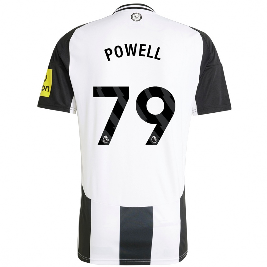 Gyermek Labdarúgás Rory Powell #79 Fehér Fekete Hazai Jersey 2024/25 Mez Póló Ing