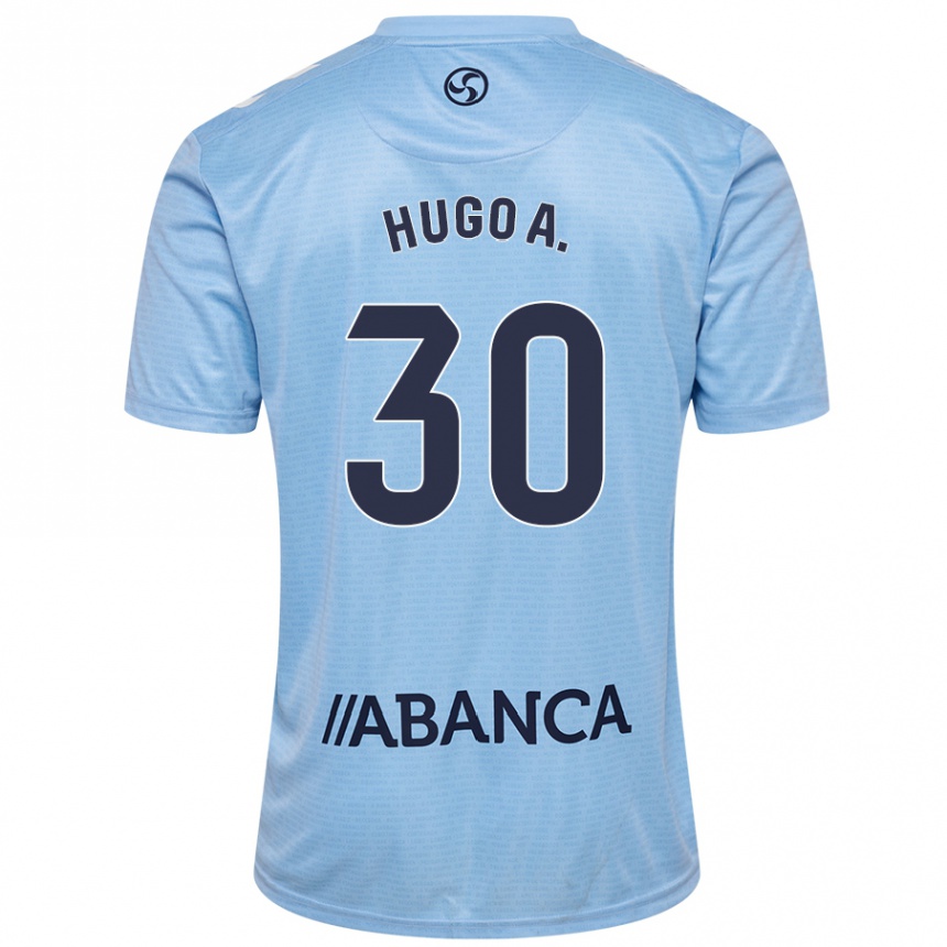 Gyermek Labdarúgás Hugo Álvarez #30 Ég Kék Hazai Jersey 2024/25 Mez Póló Ing