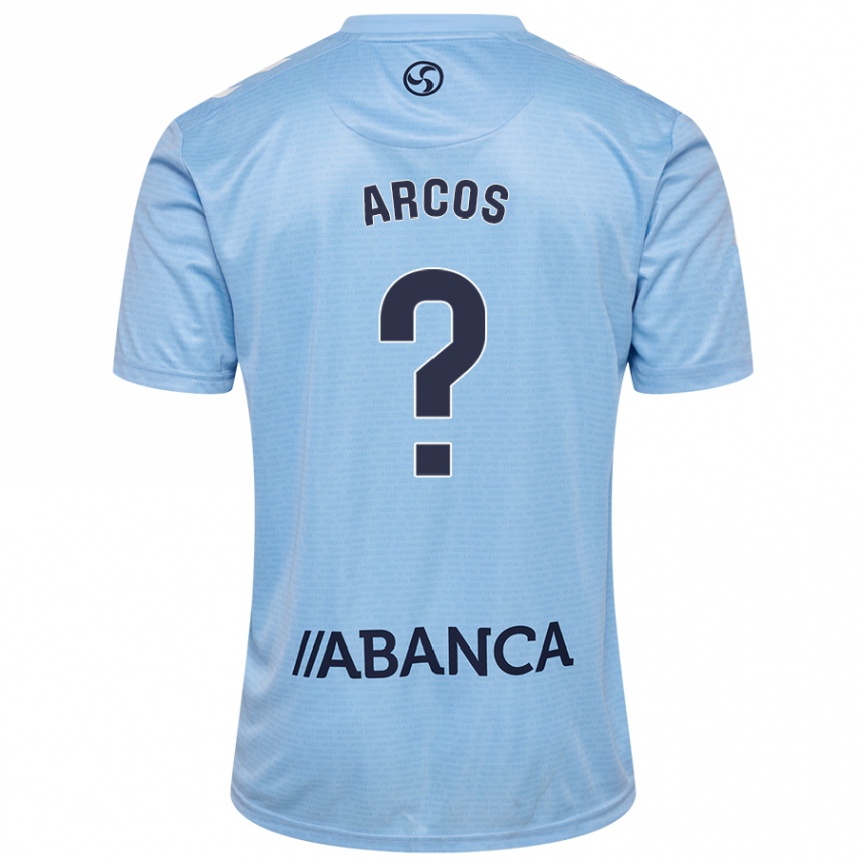 Gyermek Labdarúgás Ángel Arcos #0 Ég Kék Hazai Jersey 2024/25 Mez Póló Ing