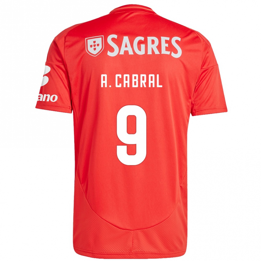 Gyermek Labdarúgás Arthur Cabral #9 Piros Fehér Hazai Jersey 2024/25 Mez Póló Ing