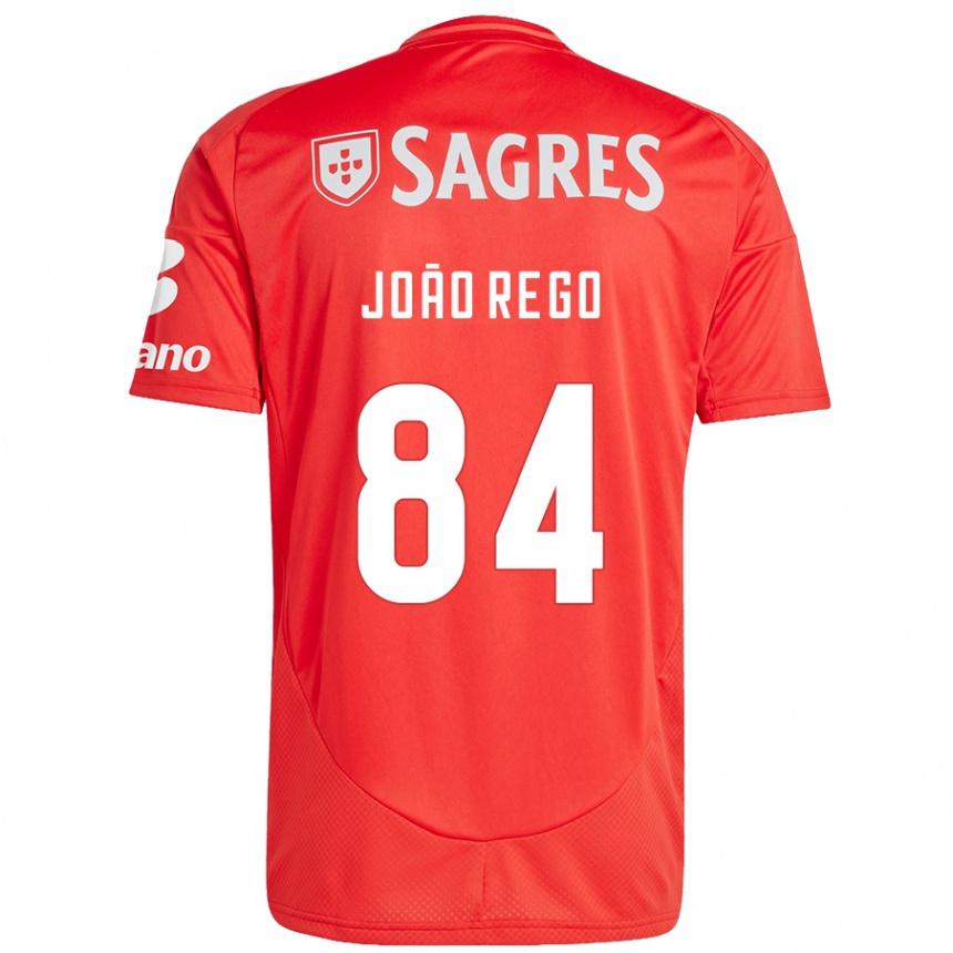 Gyermek Labdarúgás João Rêgo #84 Piros Fehér Hazai Jersey 2024/25 Mez Póló Ing