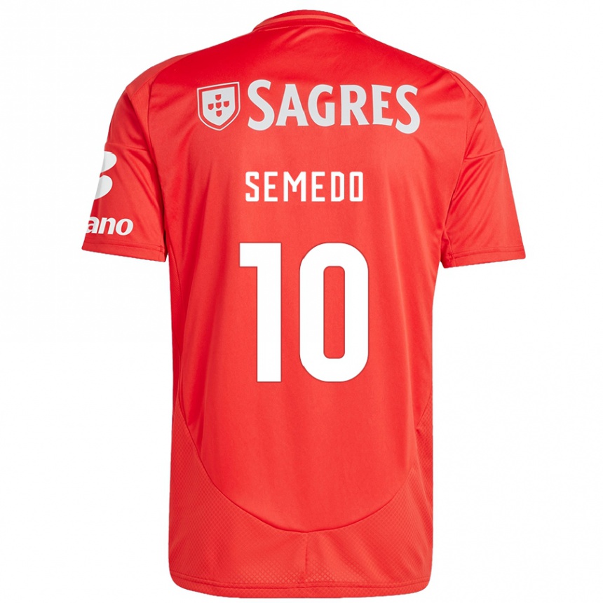 Gyermek Labdarúgás Andreson Semedo #10 Piros Fehér Hazai Jersey 2024/25 Mez Póló Ing