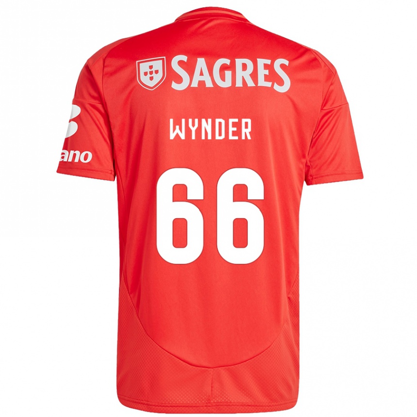 Gyermek Labdarúgás Joshua Wynder #66 Piros Fehér Hazai Jersey 2024/25 Mez Póló Ing