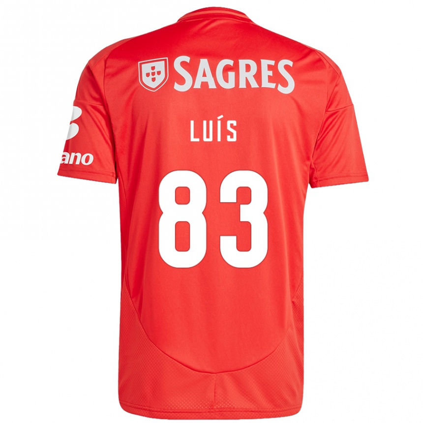 Gyermek Labdarúgás Rafael Luís #83 Piros Fehér Hazai Jersey 2024/25 Mez Póló Ing