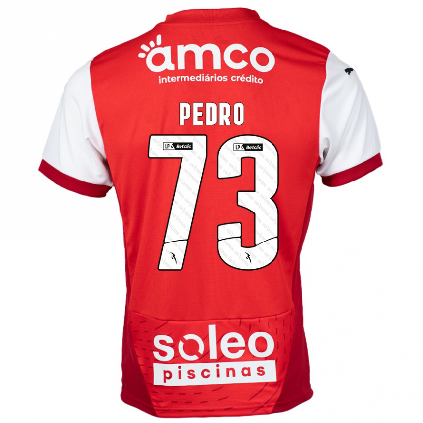 Gyermek Labdarúgás Zé Pedro #73 Piros Fehér Hazai Jersey 2024/25 Mez Póló Ing