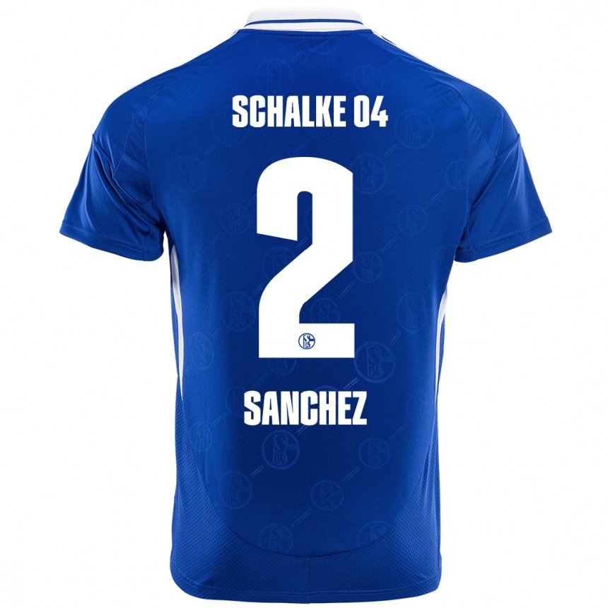 Gyermek Labdarúgás Felipe Sánchez #2 Királykék Hazai Jersey 2024/25 Mez Póló Ing