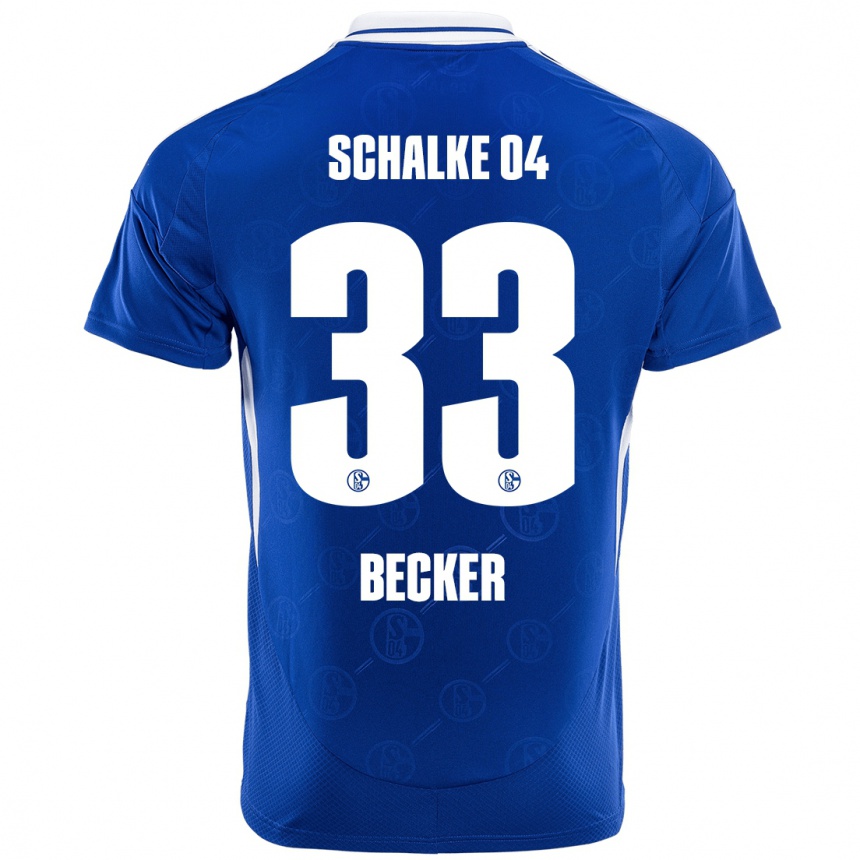 Gyermek Labdarúgás Vitalie Becker #33 Királykék Hazai Jersey 2024/25 Mez Póló Ing