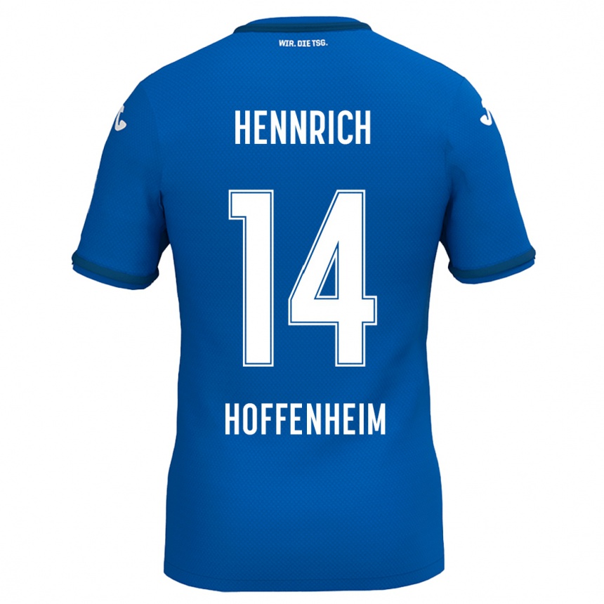 Gyermek Labdarúgás Paul Hennrich #14 Királykék Hazai Jersey 2024/25 Mez Póló Ing