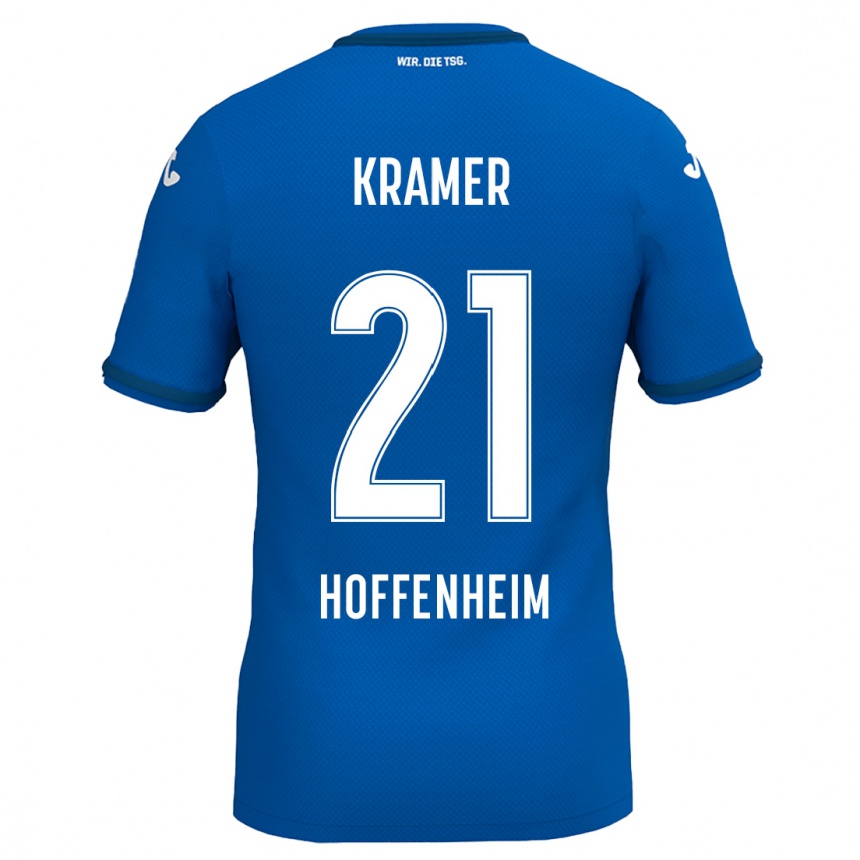 Gyermek Labdarúgás Emil Kramer #21 Királykék Hazai Jersey 2024/25 Mez Póló Ing