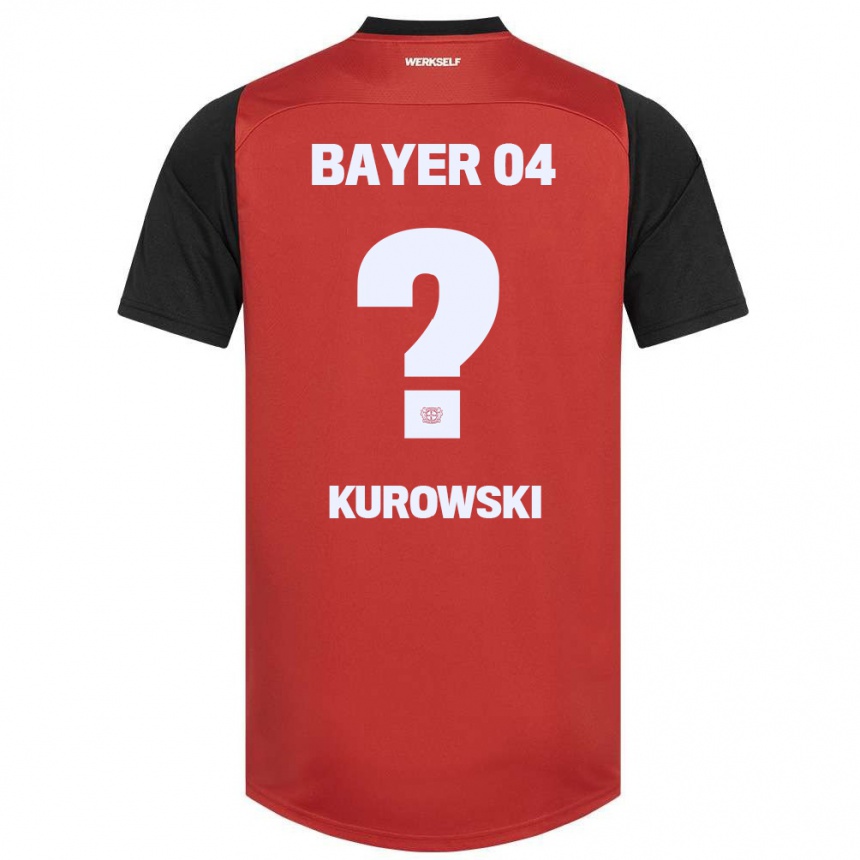 Gyermek Labdarúgás Julien Kurowski #0 Piros Fekete Hazai Jersey 2024/25 Mez Póló Ing