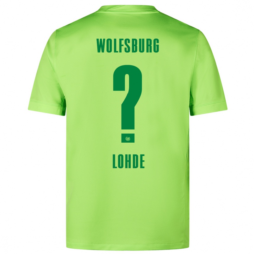 Gyermek Labdarúgás Sven Lohde #0 Fluoreszkáló Zöld Hazai Jersey 2024/25 Mez Póló Ing