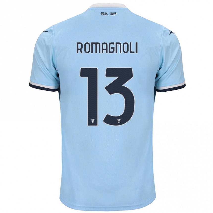 Gyermek Labdarúgás Alessio Romagnoli #13 Kék Hazai Jersey 2024/25 Mez Póló Ing