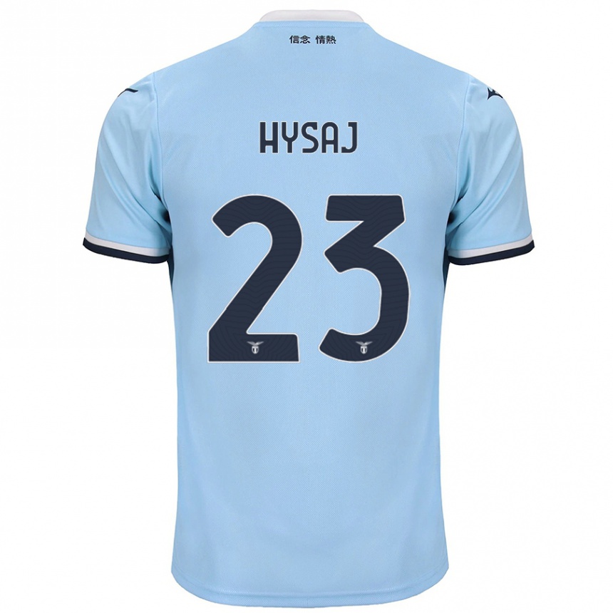 Gyermek Labdarúgás Elseid Hysaj #23 Kék Hazai Jersey 2024/25 Mez Póló Ing