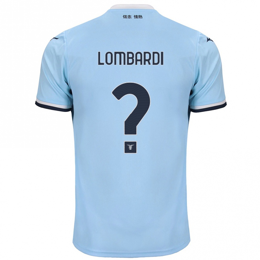 Gyermek Labdarúgás Pierlorenzo Lombardi #0 Kék Hazai Jersey 2024/25 Mez Póló Ing