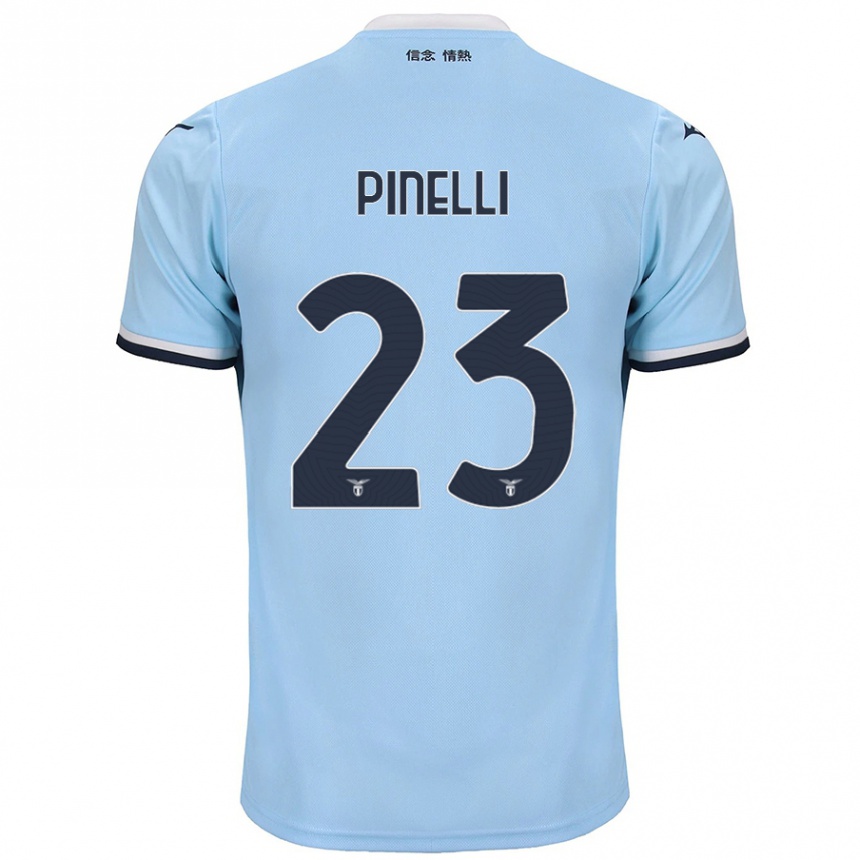 Gyermek Labdarúgás Pietro Pinelli #23 Kék Hazai Jersey 2024/25 Mez Póló Ing