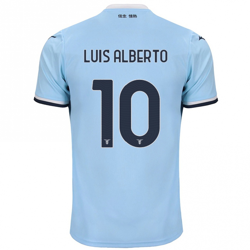 Gyermek Labdarúgás Luis Alberto #10 Kék Hazai Jersey 2024/25 Mez Póló Ing