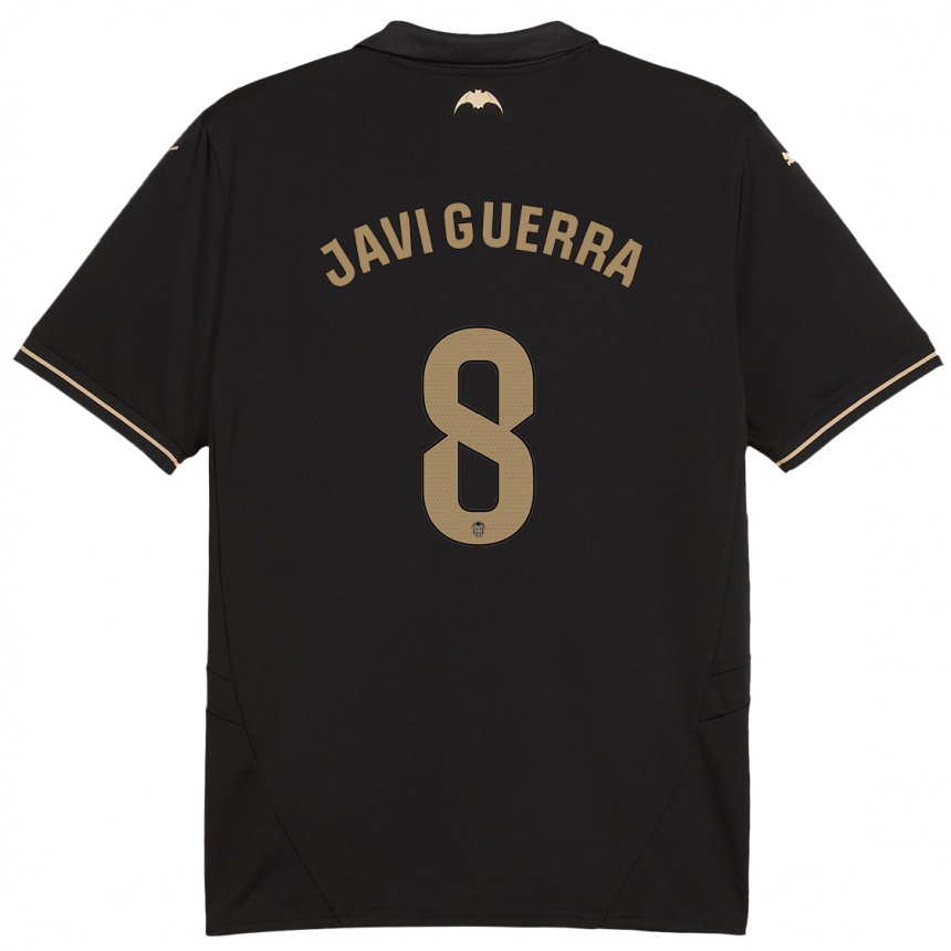 Gyermek Labdarúgás Javi Guerra #8 Fekete Idegenbeli Jersey 2024/25 Mez Póló Ing