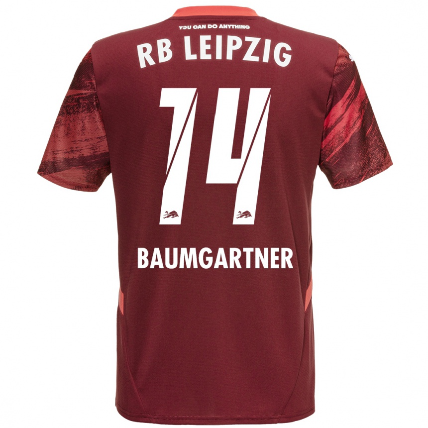 Gyermek Labdarúgás Christoph Baumgartner #14 Burgundia Idegenbeli Jersey 2024/25 Mez Póló Ing