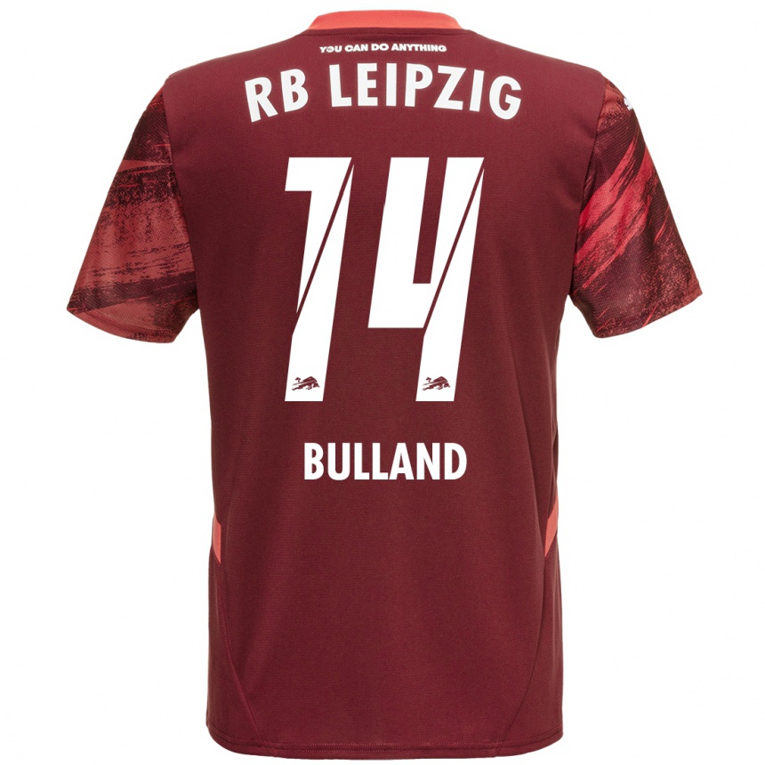 Gyermek Labdarúgás Anton Bulland #14 Burgundia Idegenbeli Jersey 2024/25 Mez Póló Ing