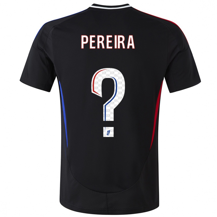 Gyermek Labdarúgás Mateo Pereira #0 Fekete Idegenbeli Jersey 2024/25 Mez Póló Ing