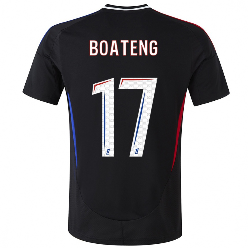 Gyermek Labdarúgás Jerome Boateng #17 Fekete Idegenbeli Jersey 2024/25 Mez Póló Ing