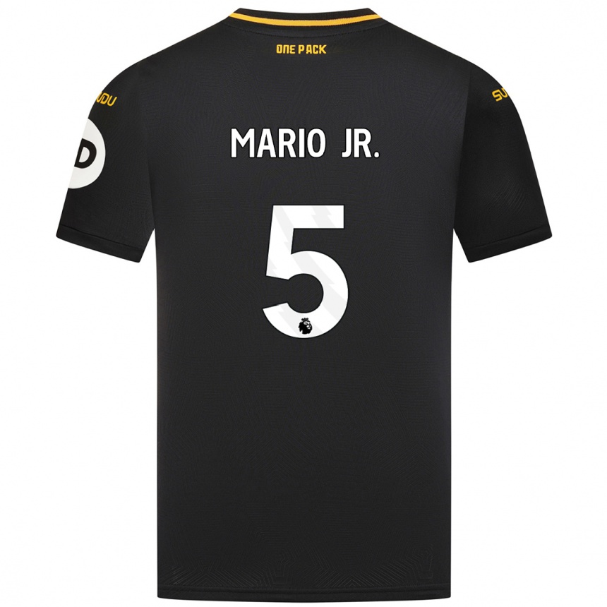 Gyermek Labdarúgás Mario Lemina #5 Fekete Idegenbeli Jersey 2024/25 Mez Póló Ing