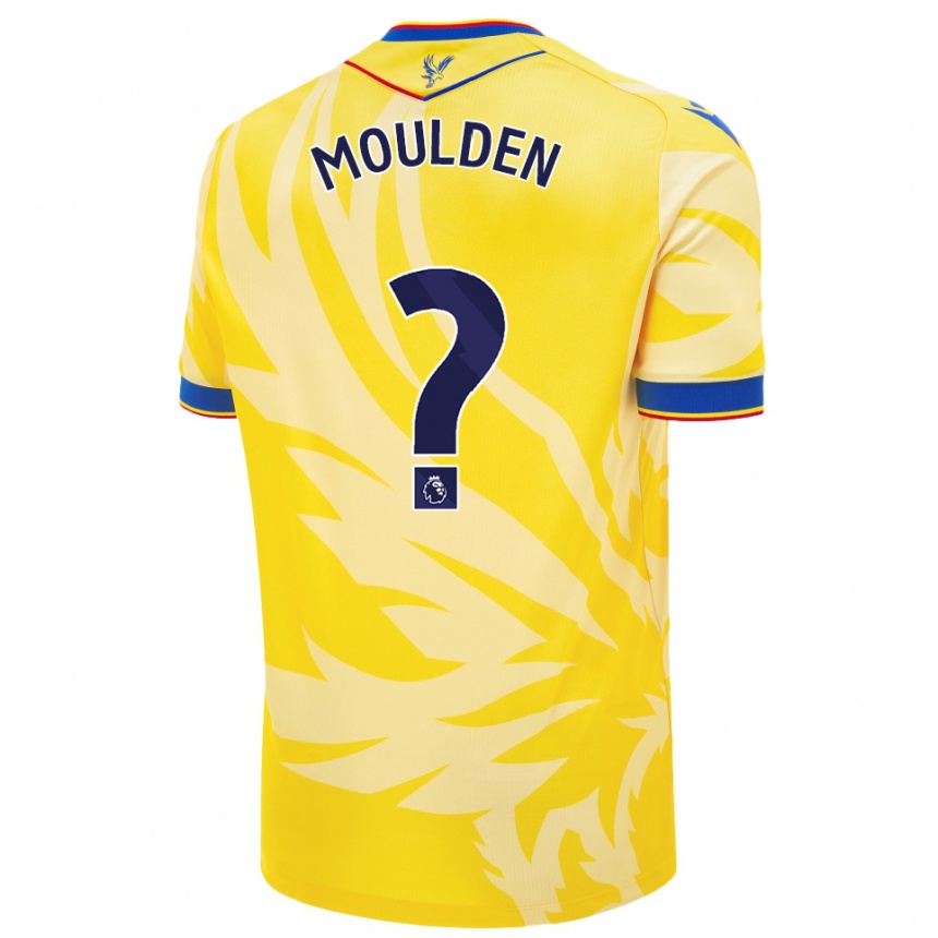 Gyermek Labdarúgás Louie Moulden #0 Sárga Idegenbeli Jersey 2024/25 Mez Póló Ing