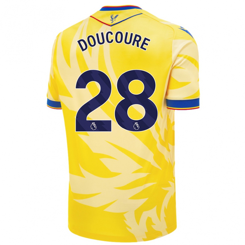 Gyermek Labdarúgás Cheick Doucouré #28 Sárga Idegenbeli Jersey 2024/25 Mez Póló Ing