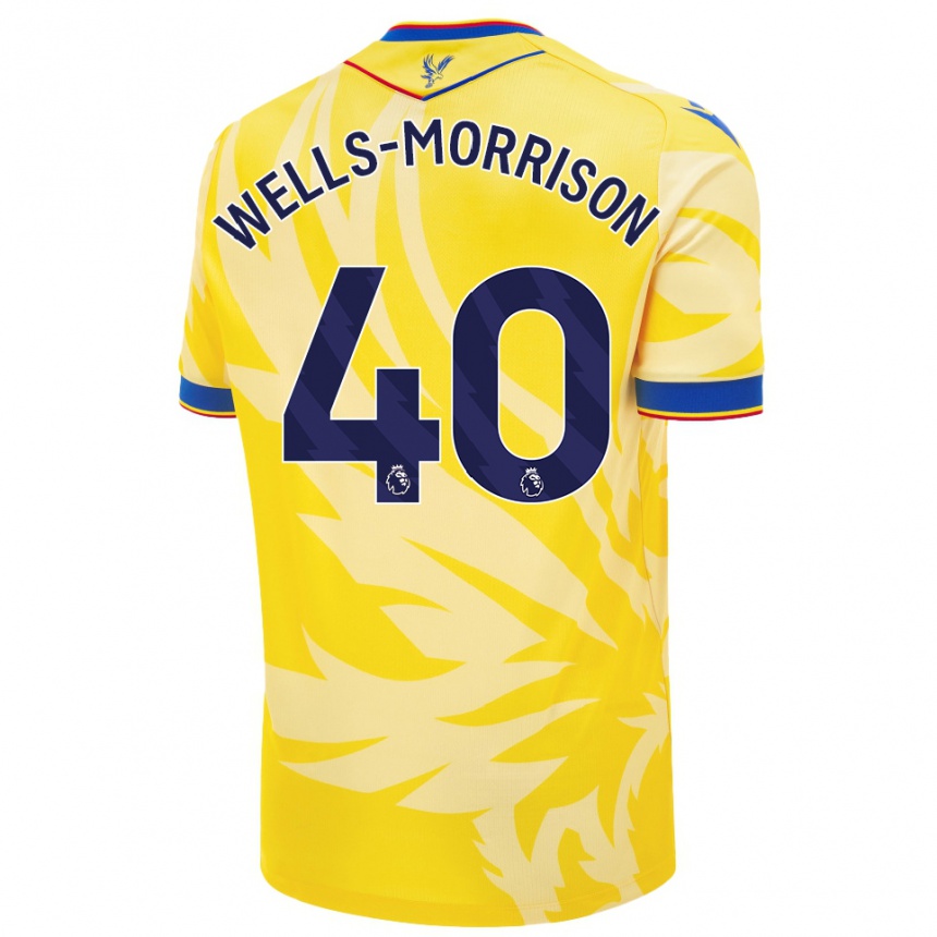 Gyermek Labdarúgás Jack Wells-Morrison #40 Sárga Idegenbeli Jersey 2024/25 Mez Póló Ing