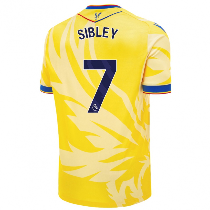 Gyermek Labdarúgás Isabella Sibley #7 Sárga Idegenbeli Jersey 2024/25 Mez Póló Ing