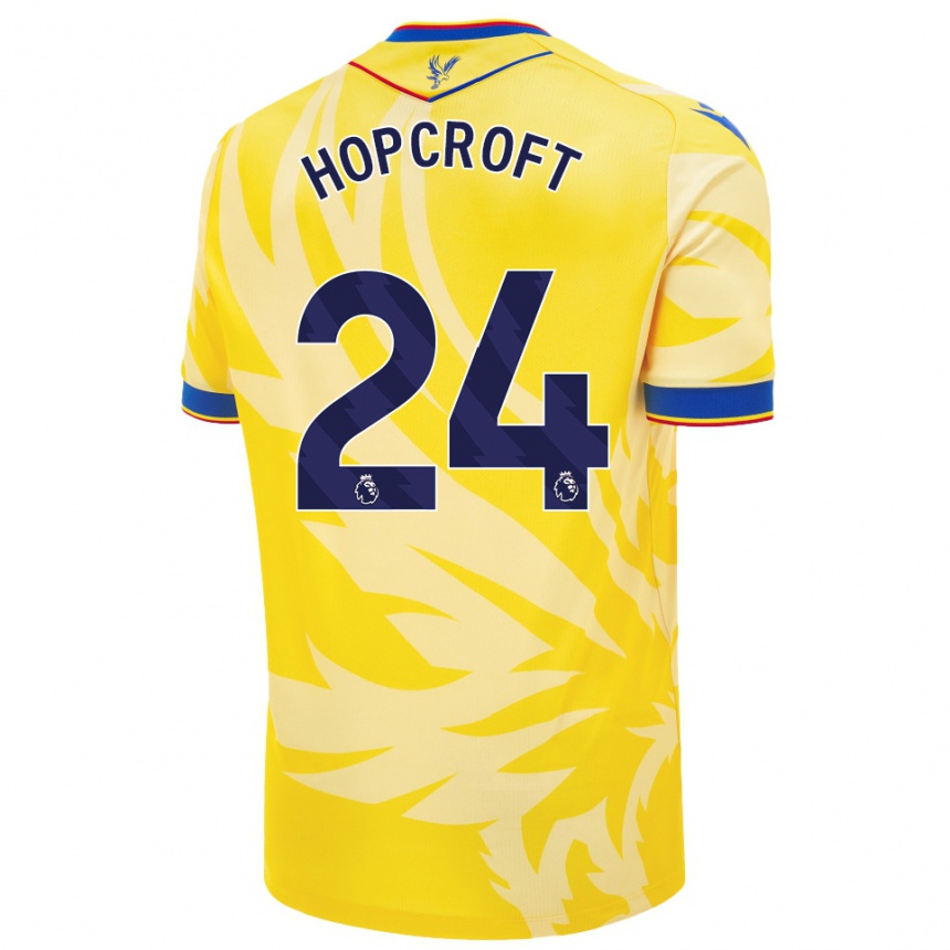 Gyermek Labdarúgás Shanade Hopcroft #24 Sárga Idegenbeli Jersey 2024/25 Mez Póló Ing