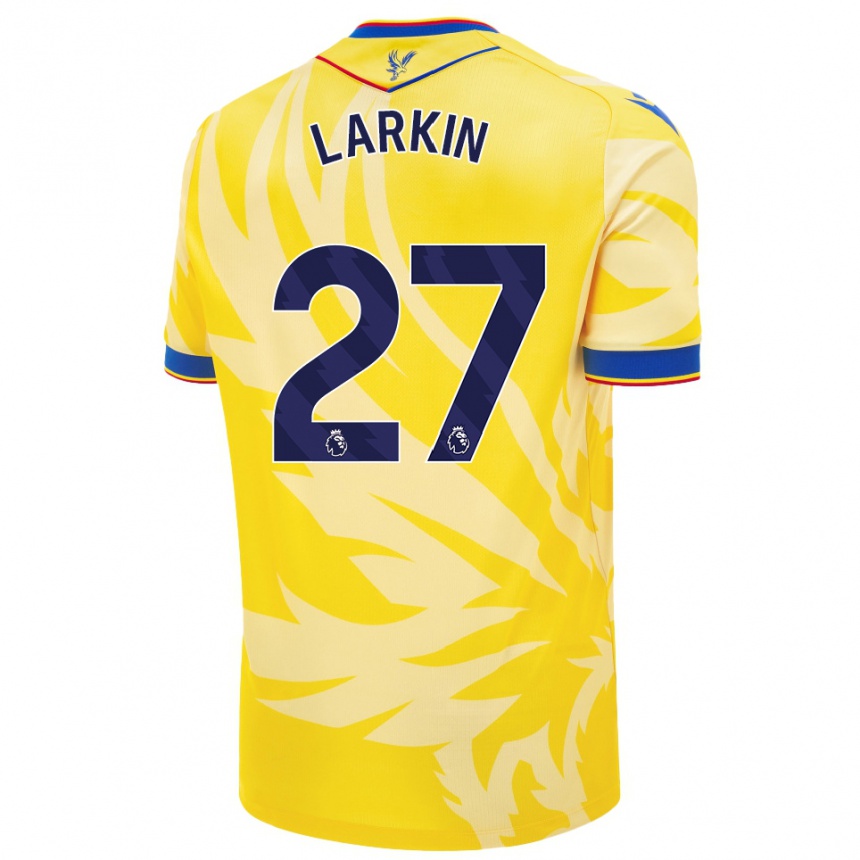 Gyermek Labdarúgás Abbie Larkin #27 Sárga Idegenbeli Jersey 2024/25 Mez Póló Ing