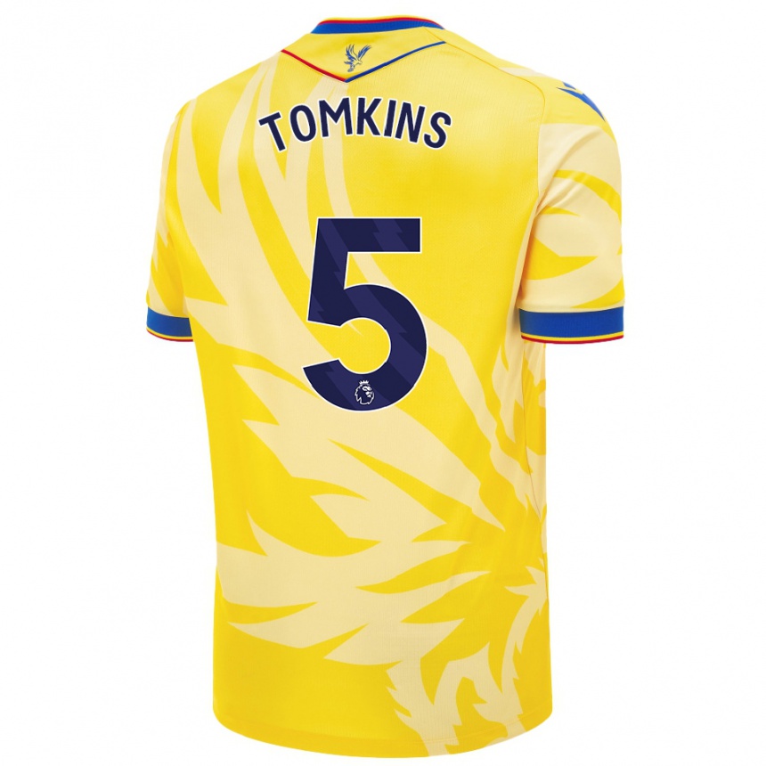 Gyermek Labdarúgás James Tomkins #5 Sárga Idegenbeli Jersey 2024/25 Mez Póló Ing