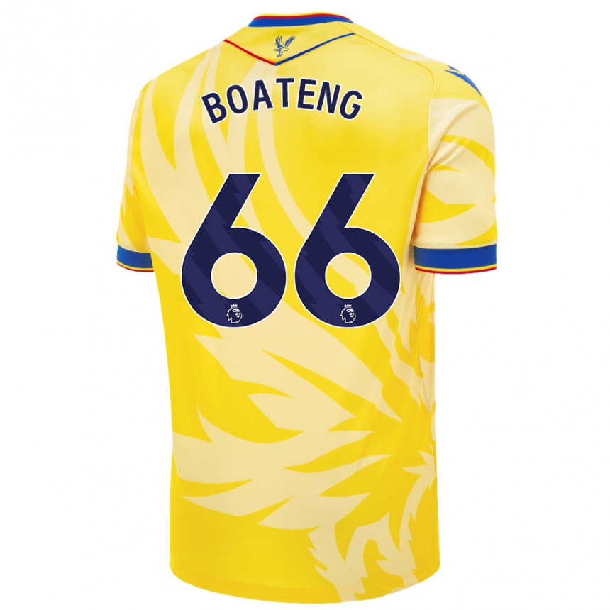 Gyermek Labdarúgás David Boateng #66 Sárga Idegenbeli Jersey 2024/25 Mez Póló Ing