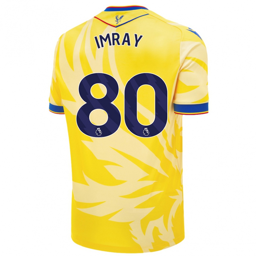 Gyermek Labdarúgás Danny Imray #80 Sárga Idegenbeli Jersey 2024/25 Mez Póló Ing