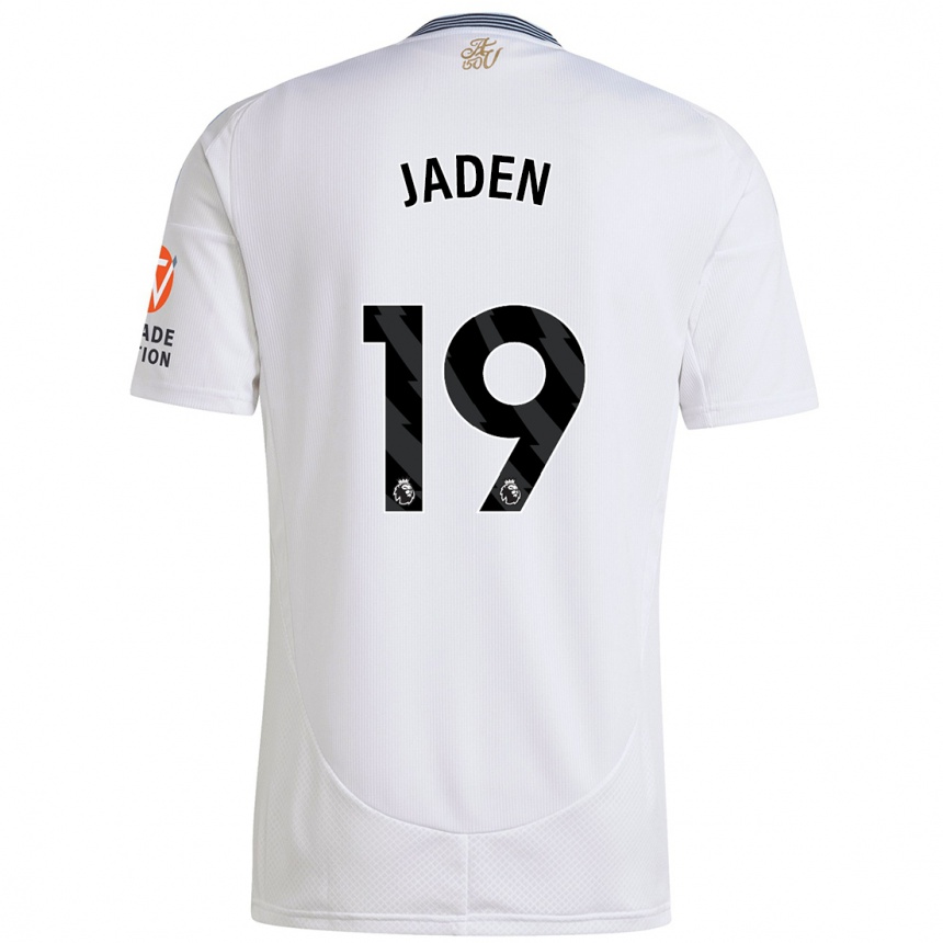 Gyermek Labdarúgás Jaden Philogene #19 Fehér Idegenbeli Jersey 2024/25 Mez Póló Ing