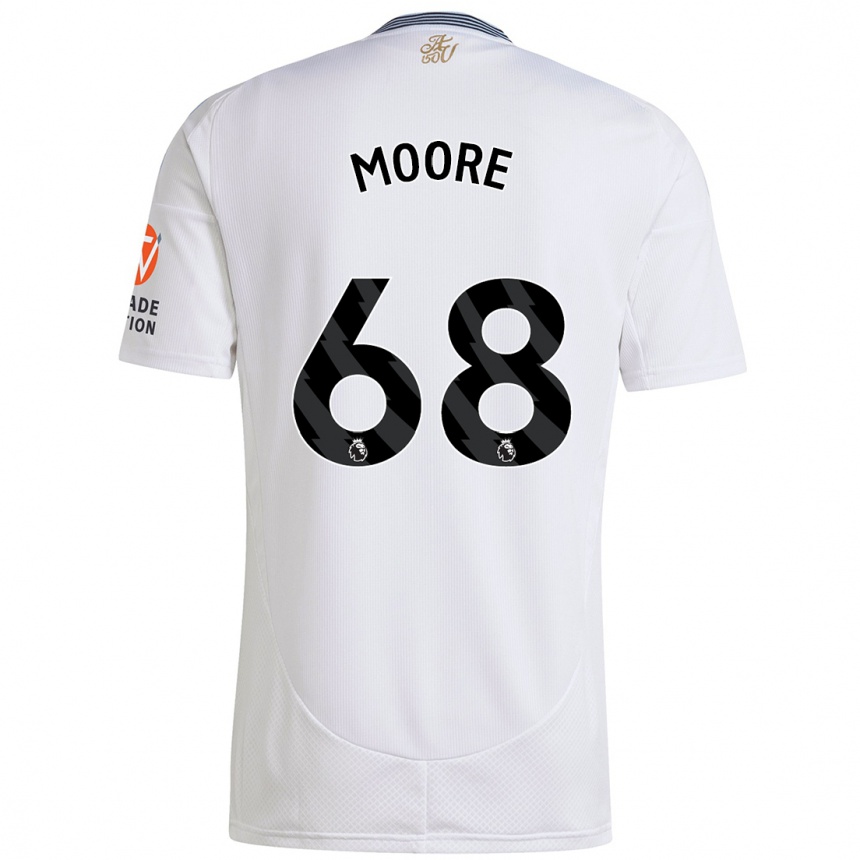 Gyermek Labdarúgás Kobei Moore #68 Fehér Idegenbeli Jersey 2024/25 Mez Póló Ing