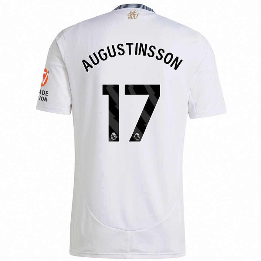 Gyermek Labdarúgás Ludwig Augustinsson #17 Fehér Idegenbeli Jersey 2024/25 Mez Póló Ing