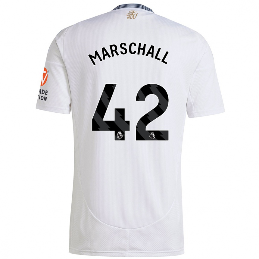 Gyermek Labdarúgás Filip Marschall #42 Fehér Idegenbeli Jersey 2024/25 Mez Póló Ing