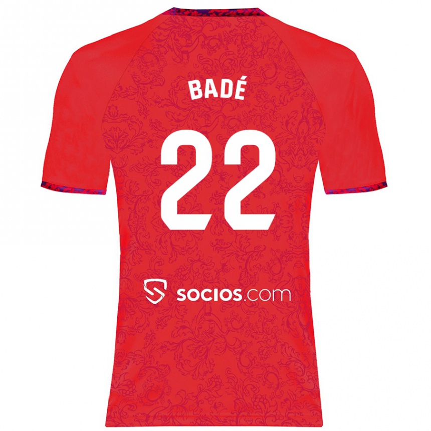 Gyermek Labdarúgás Loïc Badé #22 Piros Idegenbeli Jersey 2024/25 Mez Póló Ing