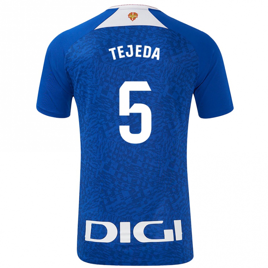 Gyermek Labdarúgás Diego Tejeda #5 Királykék Idegenbeli Jersey 2024/25 Mez Póló Ing