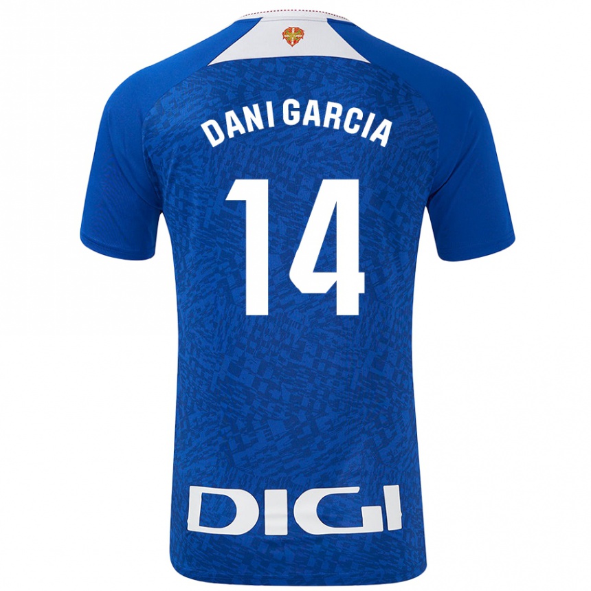 Gyermek Labdarúgás Dani García #14 Királykék Idegenbeli Jersey 2024/25 Mez Póló Ing