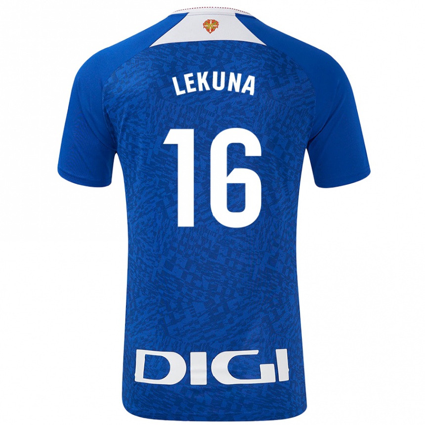 Gyermek Labdarúgás Adrián Lekuna #16 Királykék Idegenbeli Jersey 2024/25 Mez Póló Ing