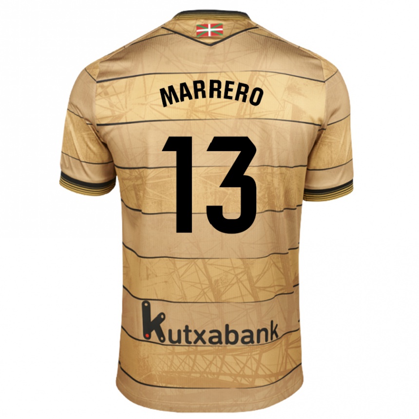 Gyermek Labdarúgás Unai Marrero #13 Barna Idegenbeli Jersey 2024/25 Mez Póló Ing