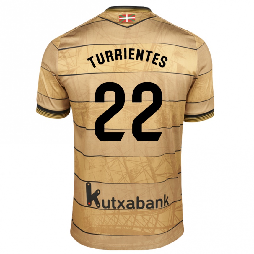 Gyermek Labdarúgás Beñat Turrientes #22 Barna Idegenbeli Jersey 2024/25 Mez Póló Ing