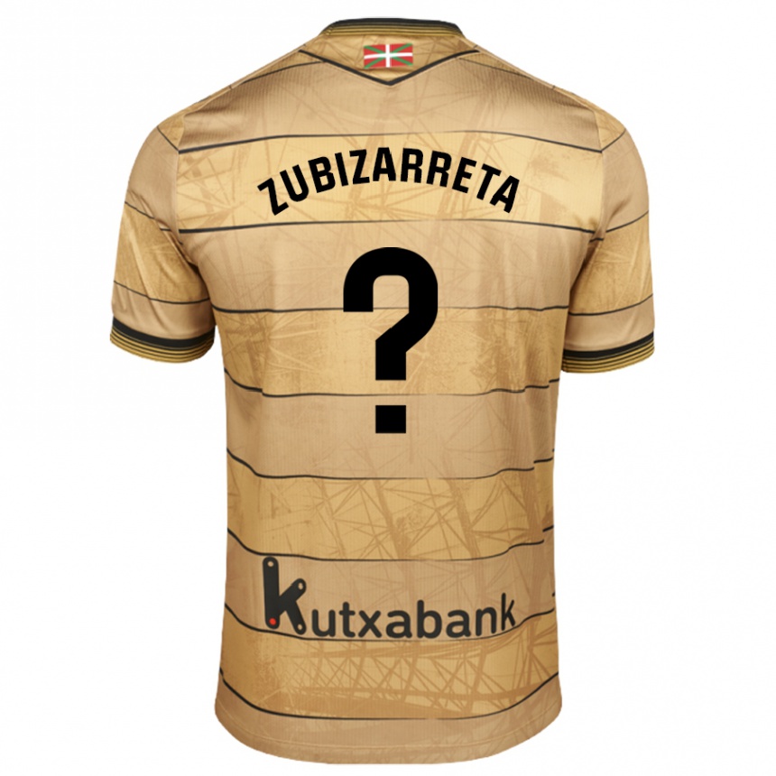 Gyermek Labdarúgás Pablo Zubizarreta #0 Barna Idegenbeli Jersey 2024/25 Mez Póló Ing