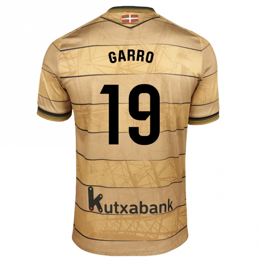 Gyermek Labdarúgás Jon Garro #19 Barna Idegenbeli Jersey 2024/25 Mez Póló Ing