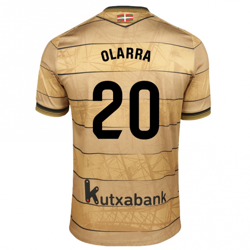 Gyermek Labdarúgás Aimar Olarra #20 Barna Idegenbeli Jersey 2024/25 Mez Póló Ing