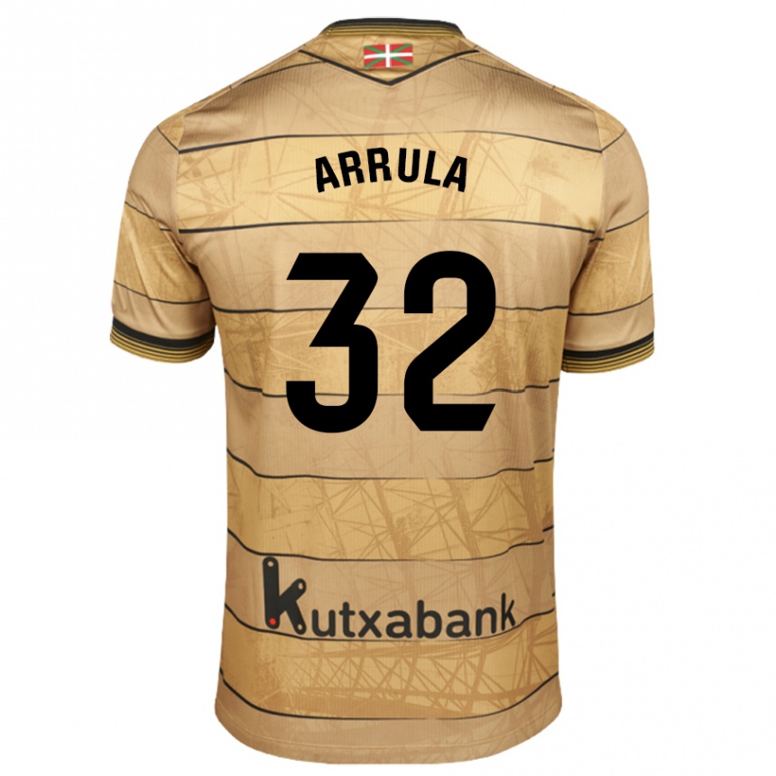 Gyermek Labdarúgás Julia Arrula #32 Barna Idegenbeli Jersey 2024/25 Mez Póló Ing